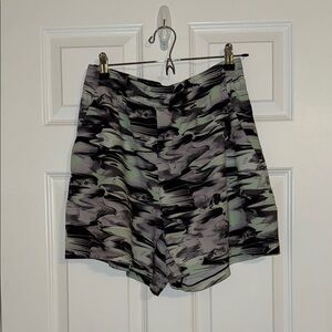 Lululemon Black and Gray Pace Breaker 5” Linerless Shorts